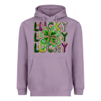 Lavender Lucky Heavyweight Hoodie - CowhideDigitalArt