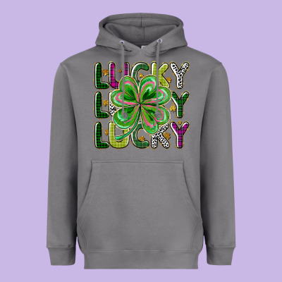 Lucky Heavyweight Hoodie Designed By Cowhidedigitalart