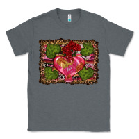 Charcoal Heather Western Background Valentine's Day Classic Tee - RanaPortraitStore