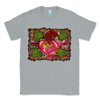 Heather Grey Western Background Valentine's Day Classic Tee - RanaPortraitStore