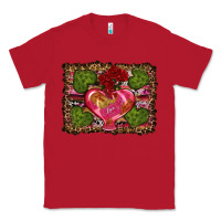 Red Western Background Valentine's Day Classic Tee - RanaPortraitStore