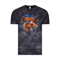 Cloud Black moo rica highland cow Vintage Tee - RanaPortraitStore