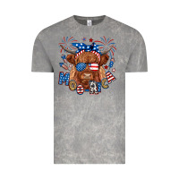 Cloud Rock moo rica highland cow Vintage Tee - RanaPortraitStore