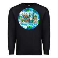 Black merry christmas Premium Sweatshirt - CowhideDigitalArt
