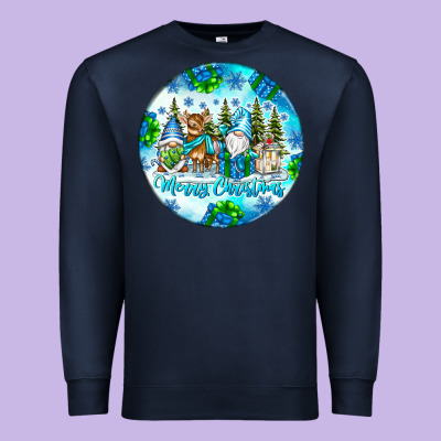 Merry Christmas Premium Sweatshirt Designed By Cowhidedigitalart