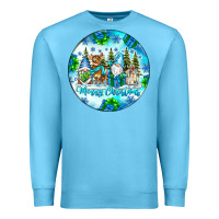Ocean Blue merry christmas Premium Sweatshirt - CowhideDigitalArt