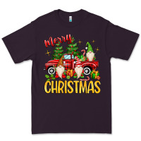 Plum merry christmas gnomes truck Premium Tee - MaliasSmallBusiness