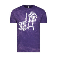 Cloud Purple la hand sign lazy diy halloween costume skeleton los angeles pullover Vintage Tee - trangStudio