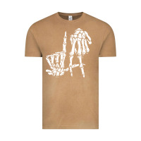 Vintage Camel la hand sign lazy diy halloween costume skeleton los angeles pullover Vintage Tee - trangStudio