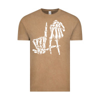 Vintage Coffee la hand sign lazy diy halloween costume skeleton los angeles pullover Vintage Tee - trangStudio