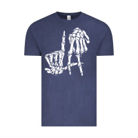 Vintage Denim la hand sign lazy diy halloween costume skeleton los angeles pullover Vintage Tee - trangStudio