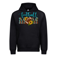 Black western leopard camouflage sunflowers  glitter mom football Urban Hoodie - Artiststas