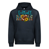 Navy western leopard camouflage sunflowers  glitter mom football Urban Hoodie - Artiststas