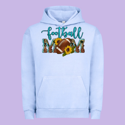 Western Leopard Camouflage Sunflowers  Glitter Mom Football Urban Hoodie Designed By Artiststas