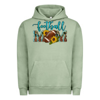 Pigment Oil Green western leopard camouflage sunflowers  glitter mom football Urban Hoodie - Artiststas