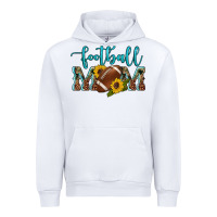 White western leopard camouflage sunflowers  glitter mom football Urban Hoodie - Artiststas