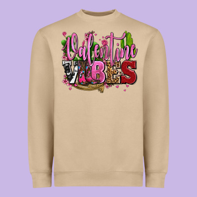 Valentine Vibes With Cowgirl Boots Olivia Heavyweight Sweatshirt Designed By Oliviacreatesart
