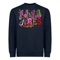 Navy valentine vibes with cowgirl boots olivia Heavyweight Sweatshirt - OliviaCreatesArt