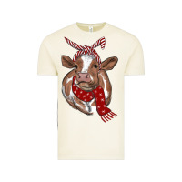 Vintage Arctic christmas scarf heifer Vintage Tee - RanaPortraitStore