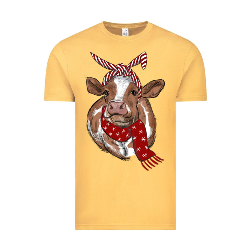 Christmas Scarf Heifer Vintage Tee by RanaPortraitStore | Teevron