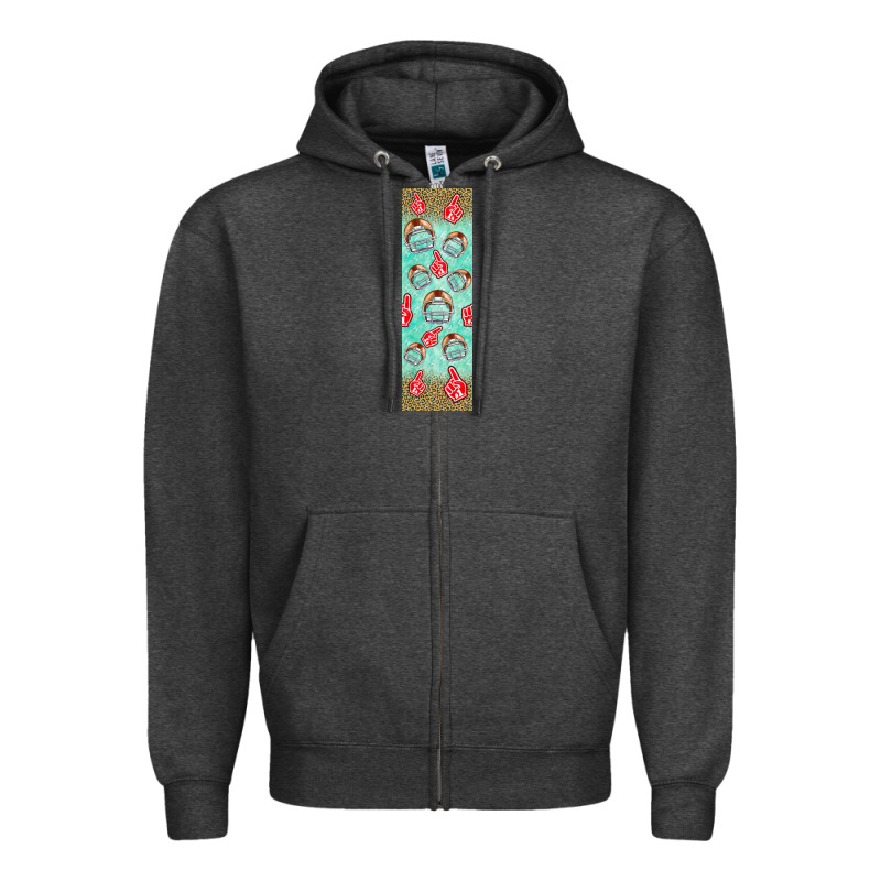 American Football With Lightning Bolt  Pen Wrap Zipper Hoodie by BundleAndBundleShop | Teevron