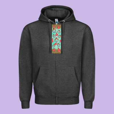 American Football With Lightning Bolt  Pen Wrap Zipper Hoodie Designed By Bundleandbundleshop