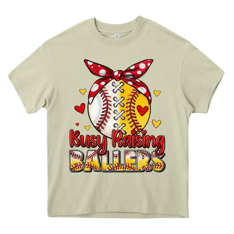 Busy Raising Ballers Heavy Core Tee by JahusDesignShop | Teevron