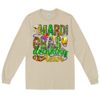 Mushroom Mardi Gras drinking team Long Sleeve Tee - HowdyJamesFarm