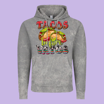 Tacos Before Vatos Vintage Hoodie Designed By Texasbilliewilder