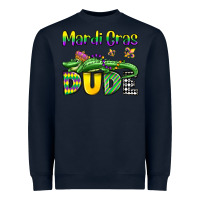 Navy mardi gras dude alligator olivia Heavyweight Sweatshirt - OliviaCreatesArt