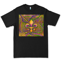 Black mardi gras fleur de lis Premium Tee - RanaPortraitStore