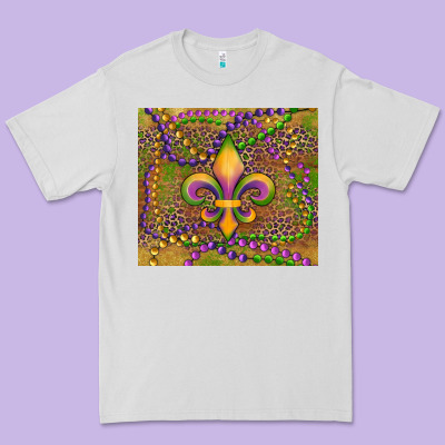 Mardi Gras Fleur De Lis Premium Tee Designed By Ranaportraitstore