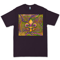 Plum mardi gras fleur de lis Premium Tee - RanaPortraitStore