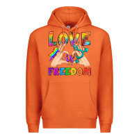 Carrot Love Is Freedom Premium Hoodie - BundleAndBundleShop