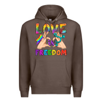 Coffee Love Is Freedom Premium Hoodie - BundleAndBundleShop