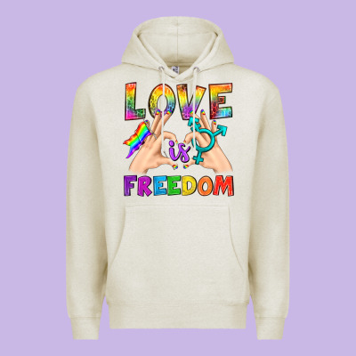 Love Is Freedom Premium Hoodie Designed By Bundleandbundleshop