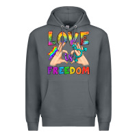 Rock Love Is Freedom Premium Hoodie - BundleAndBundleShop