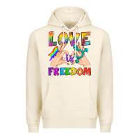 Tofu Love Is Freedom Premium Hoodie - BundleAndBundleShop