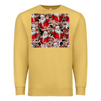 Antique Gold Merry Christmas Premium Sweatshirt - CowhideDigitalArt