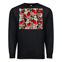 Black Merry Christmas Premium Sweatshirt - CowhideDigitalArt