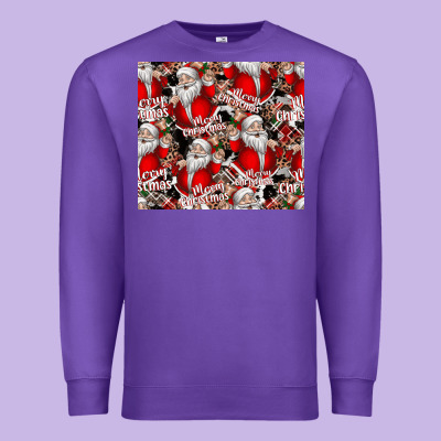 Merry Christmas Premium Sweatshirt Designed By Cowhidedigitalart