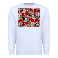White Merry Christmas Premium Sweatshirt - CowhideDigitalArt
