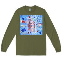 Army Green healthcare hero Long Sleeve Tee - TumblerDesignByShophia