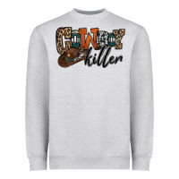 Heather Grey cowboy killer Heavyweight Sweatshirt - OliviaCreatesArt