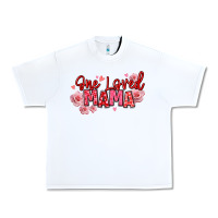 White one loved mama valentine's day Urban Heavy Tee - texasbilliewilder