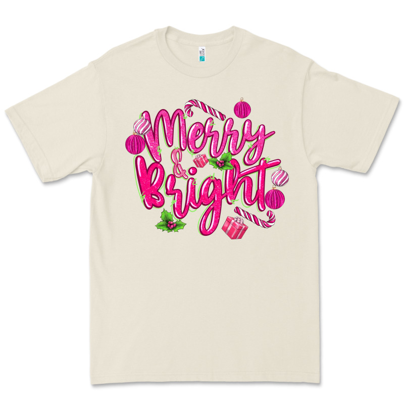 Merry And Bright Premium Tee by MaliasSmallBusiness | Teevron