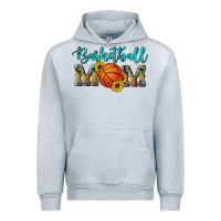 Heather Grey western leopard camouflage sunflowers glitter mom basketball Urban Hoodie - Artiststas