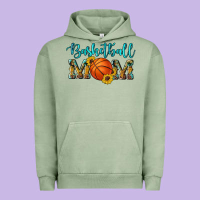 Western Leopard Camouflage Sunflowers Glitter Mom Basketball Urban Hoodie Designed By Artiststas