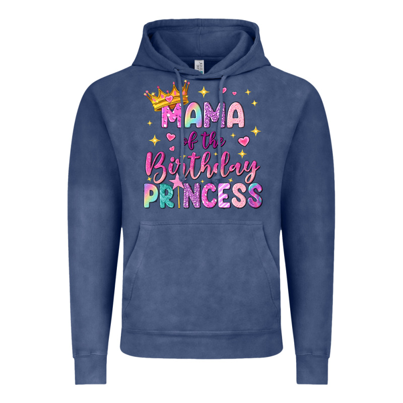 Mama Of The Birthday Princess Vintage Hoodie by NancyCooperArtShop | Teevron
