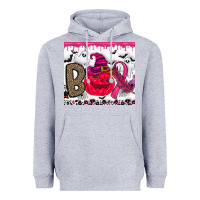 Heather Grey Boo october Heavyweight Hoodie - CowhideDigitalArt